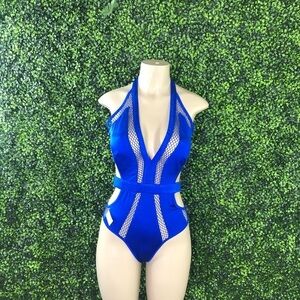 Bandage material one piece swimsuit‎